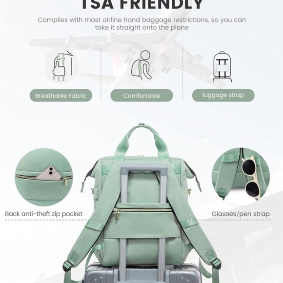 BLACK laptop/travel bag, personal item - Picture 8 of 14